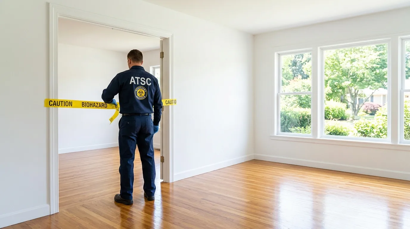 Certified biohazard cleanup crew performing Decomposition Cleanup in West Valley